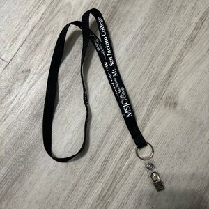 MSJC Black Logo Lanyard with Metal Clip
